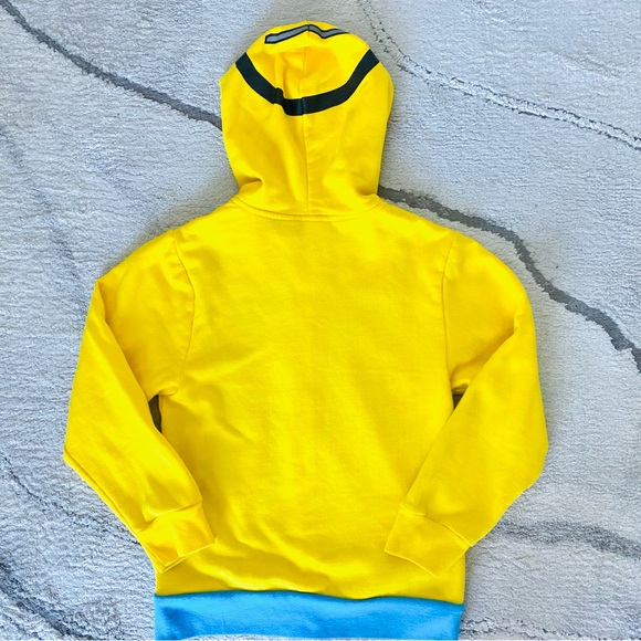 Boys👍🏽MINION Long Sleeves Yellow Hoodie SZ M - Picture 2 of 11